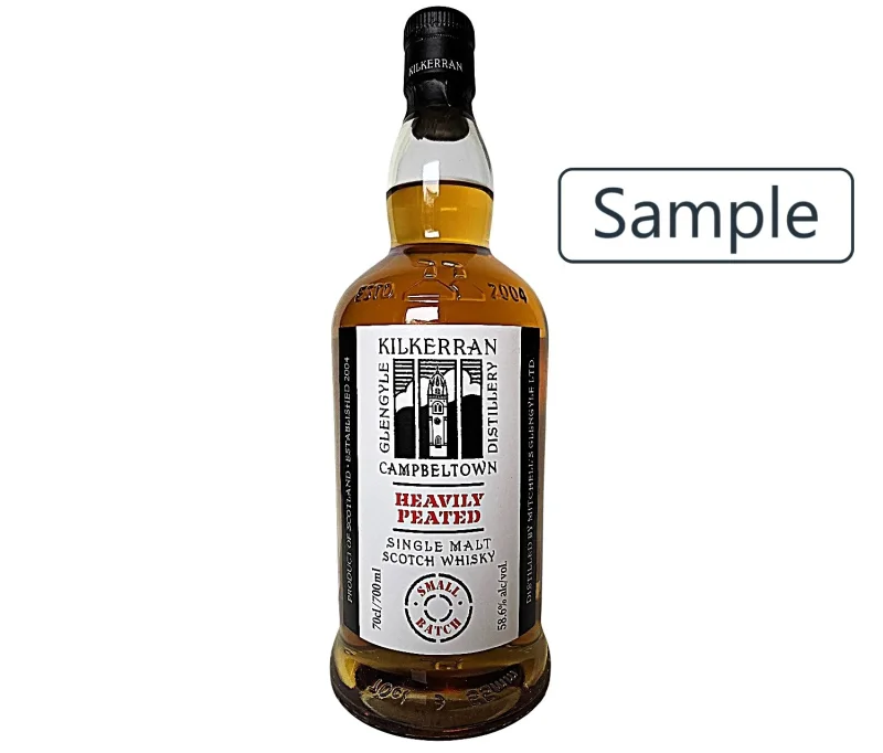 Flasche Kilkerran Heavily Peated Batch 13 58,6% Vol Sample