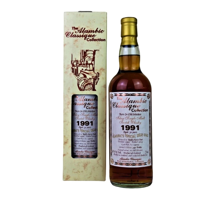 Alambic´s Special Islay Malt 1991 Refill Sherry Butt 41,9% Vol Rare & Old Selection Alambic Classique