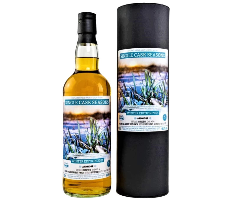 Ardmore 2010 Single Cask Seasons Winter 2021 Second Fill Sherry Butt Finish 60,4% Vol Signatory Selected by Kirsch Whisky Import
