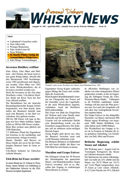 Armond Dishers WhiskyNews Ausgabe Nr. 105 April/Mai 2023