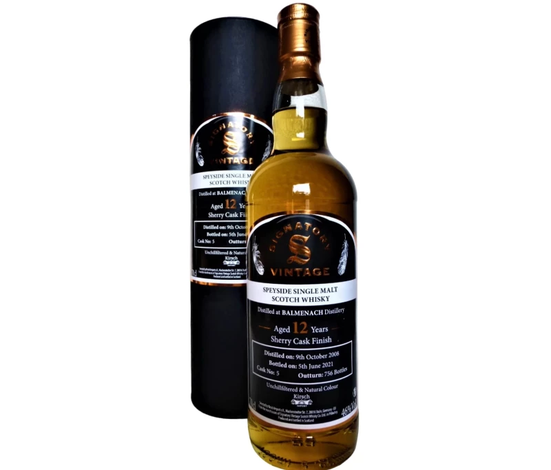 Balmenach 2008 Sherry Cask Finish 46% Vol Signatory Vintage Collection Exclusive for Germany