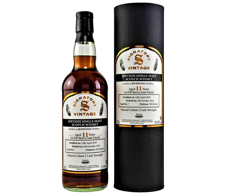 Benrinnes 2010  First Fill Sherry Butt Finish 55,9% Vol Signatory Vintage Collection Exclusive for Germany