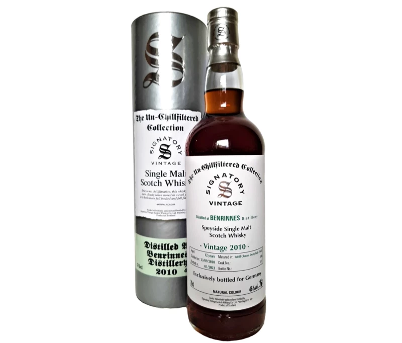 Benrinnes 2010 The Un-Chillfiltered Collection First Fill Oloroso Sherry Butt Finish 46% Vol Signatory