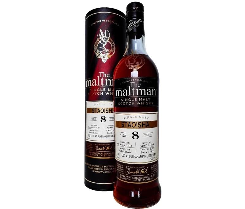 Bunnahabhain Staoisha 2014 Refill Sherry Butt 52,5% Vol The Maltman
