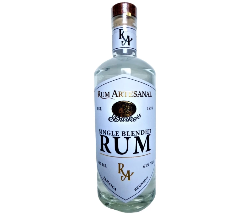 Burke`s Single Blended Rum White Blended Rum Jamaika und La Réunion 61% Vol RA Rum Artesanal