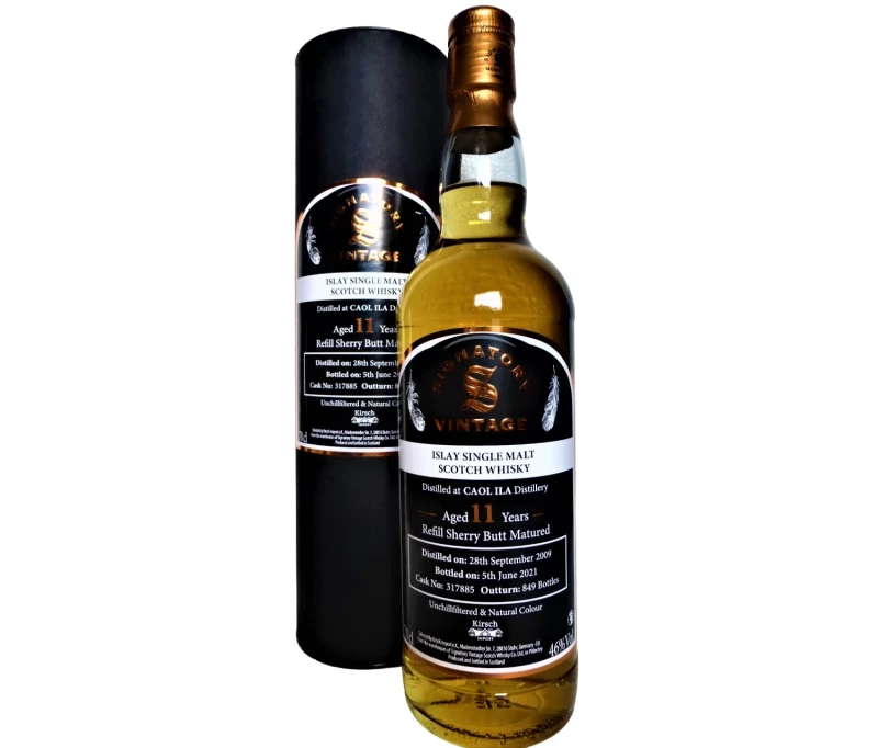 Caol Ila 2009 Refill Sherry Butt 46% Vol Signatory Vintage Collection Exclusive for Germany