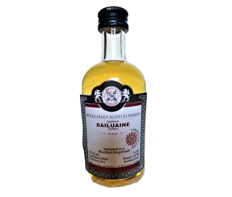 Dailuaine 2012 Bourbon Hogshead 57,1% Vol Malts of Scotland Miniatur