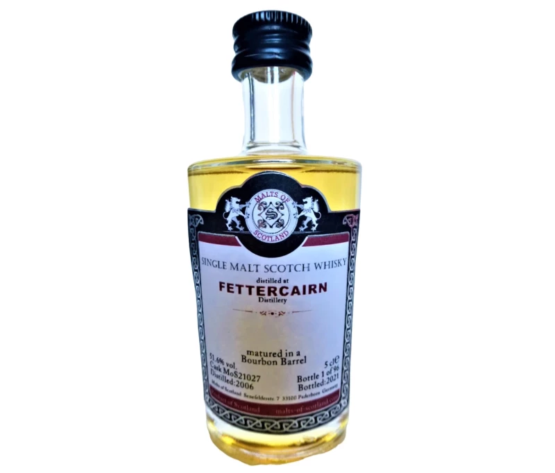 Fettercairn 2006 Bourbon Barrel 51,6% Vol Malts of Scotland Miniatur