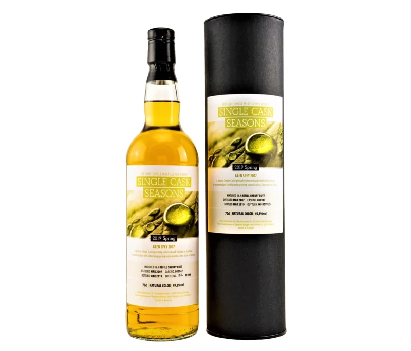 Glen Spey 2007 Single Cask Seasons Spring 2019 Refill Sherry Butt 49,8% Vol Signatory Selected by Kirsch Whisky Import