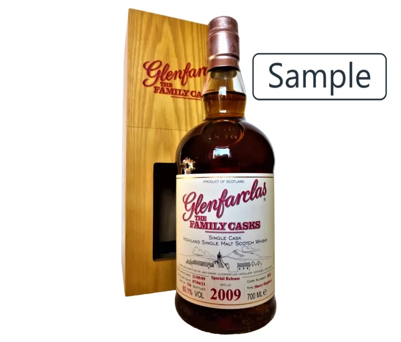 Glenfarclas 2009 The Family Casks First Fill Oloroso Sherry Hogshead 60,1% Vol Sample