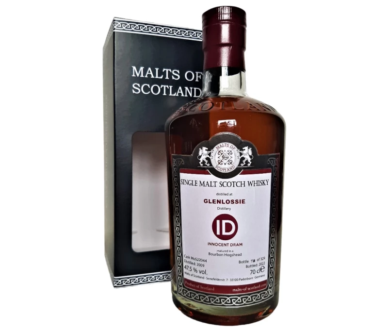Glenlossie 2009 Innocent Dram Bourbon Hogshead 47,5% Vol Malts of Scotland