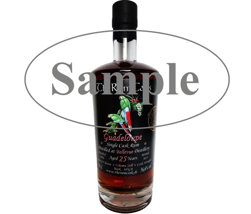 Guadeloupe Single Cask Rum 1998 Bellevue Destillerie 56,6% Vol TheRumCask Sample