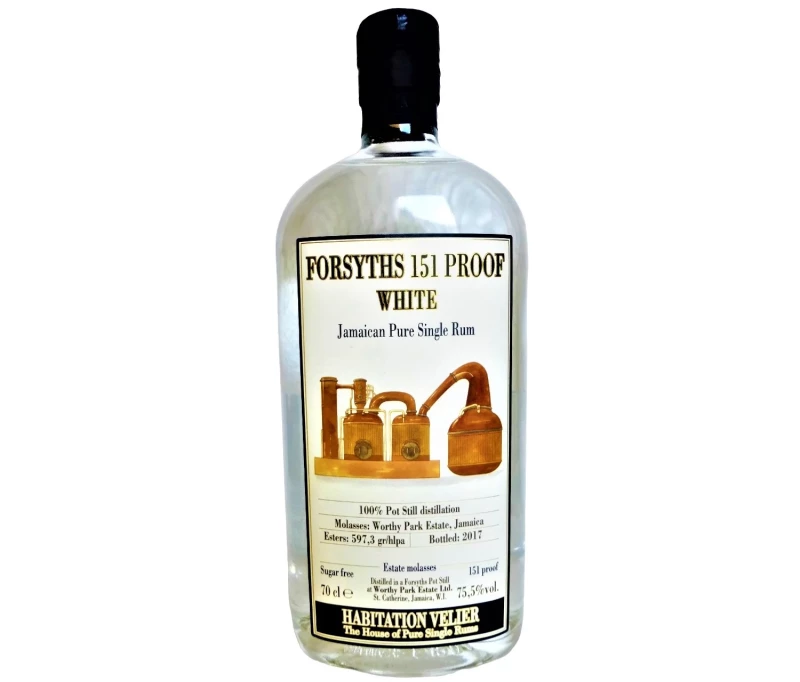 Habitation Velier Forsyths 151 Proof 75,5% Vol White Jamaica Single Rum