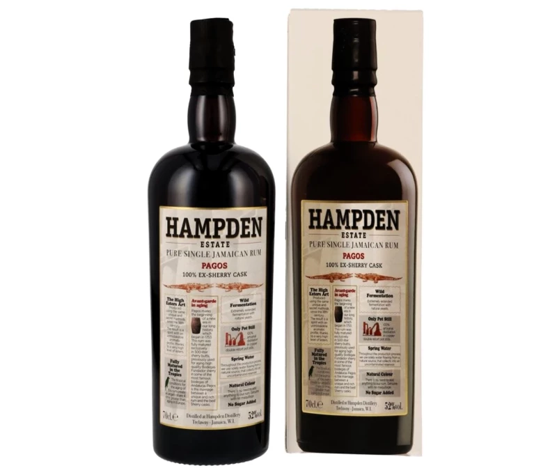 Hampden Estate Pagos 2023 Pure Single Jamaican Rum 100% Ex-Sherry Cask 52% Vol