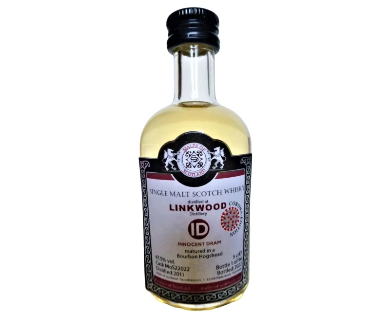 Linkwood 2011 Innocent Dram Bourbon Barrel 47,5% Vol Malts of Scotland Miniatur