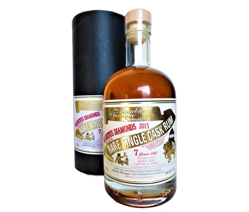 Mauritius Single Cask Rum 2015 First Fill Bordeaux Red Wine Barrel 64,8% Vol Alambic Classique Collection
