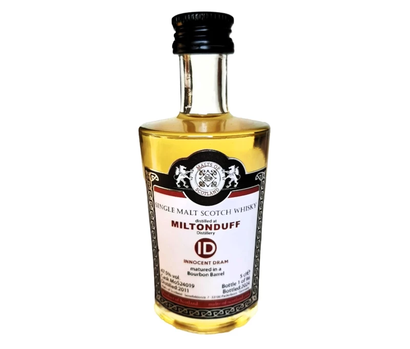 Miltonduff 2011 Innocent Dram Bourbon Barrel 47,5% Vol Malts of Scotland Miniatur