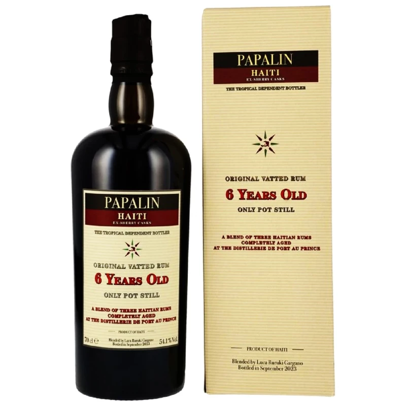 Papalin Rum 6 Jahre Sherry Casks 54,1% Vol Velier