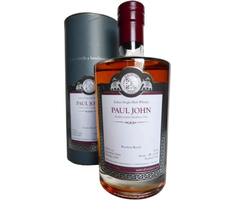 Paul John 2009 Malts of India Bourbon Barrel 58% Vol Malts of Scotland
