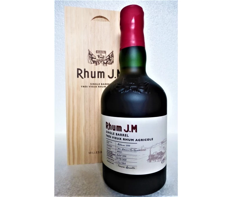 Rhum J.M Millésime 2000 Très Vieux Rhum Agricole 40,82% Vol