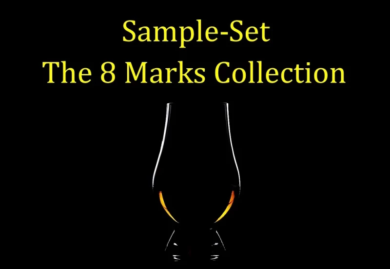 Sample-Set The 8 Marks Collection 8x4cl Hampden Estate Pure Single Jamaican Rum 60% Vol
