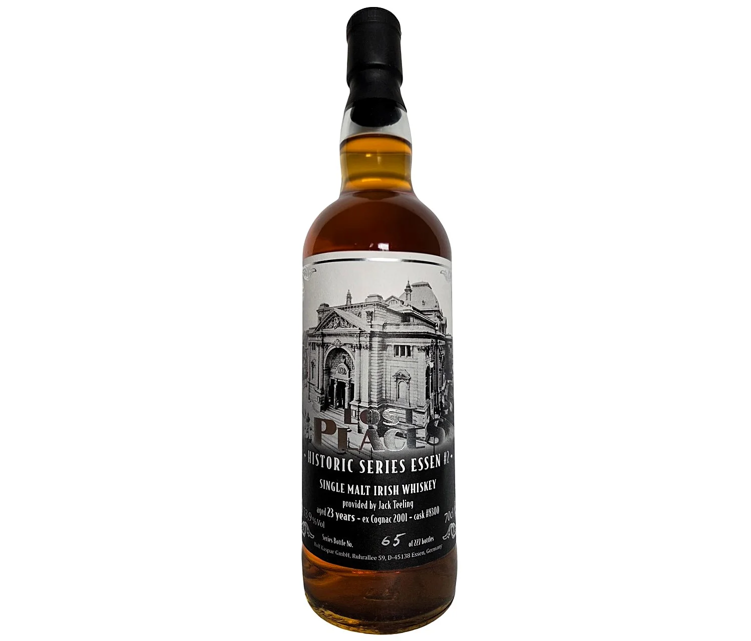 Single Malt Irish Whiskey 2001 Lost Places Historic Series Essen No. 2 Grillo-Theater Ex-Cognac Cask 53,9% Vol