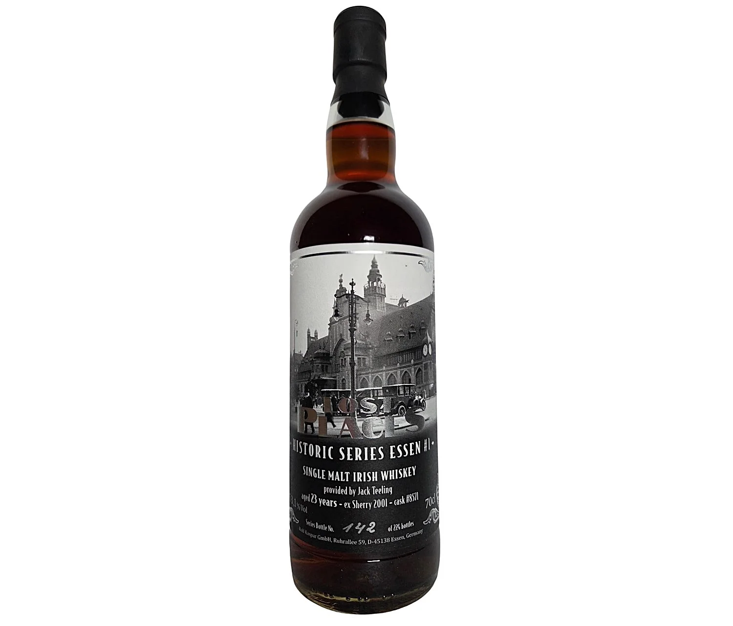 Single Malt Irish Whiskey 2001 Lost Places Historic Series Essen No. 1 Hauptbahnhof Ex-Sherry Cask 53,1% Vol
